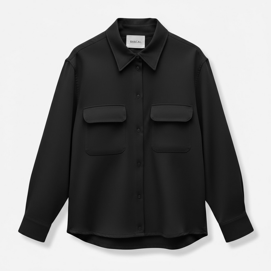 The Payton Shirt Jacket - Classic Black