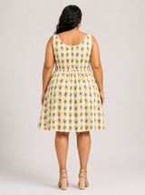 Pineapple Skater Dress