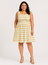 Pineapple Skater Dress