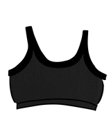 Thunderpants USA Longline Bra Plain Black - inclusive longline bra, product view