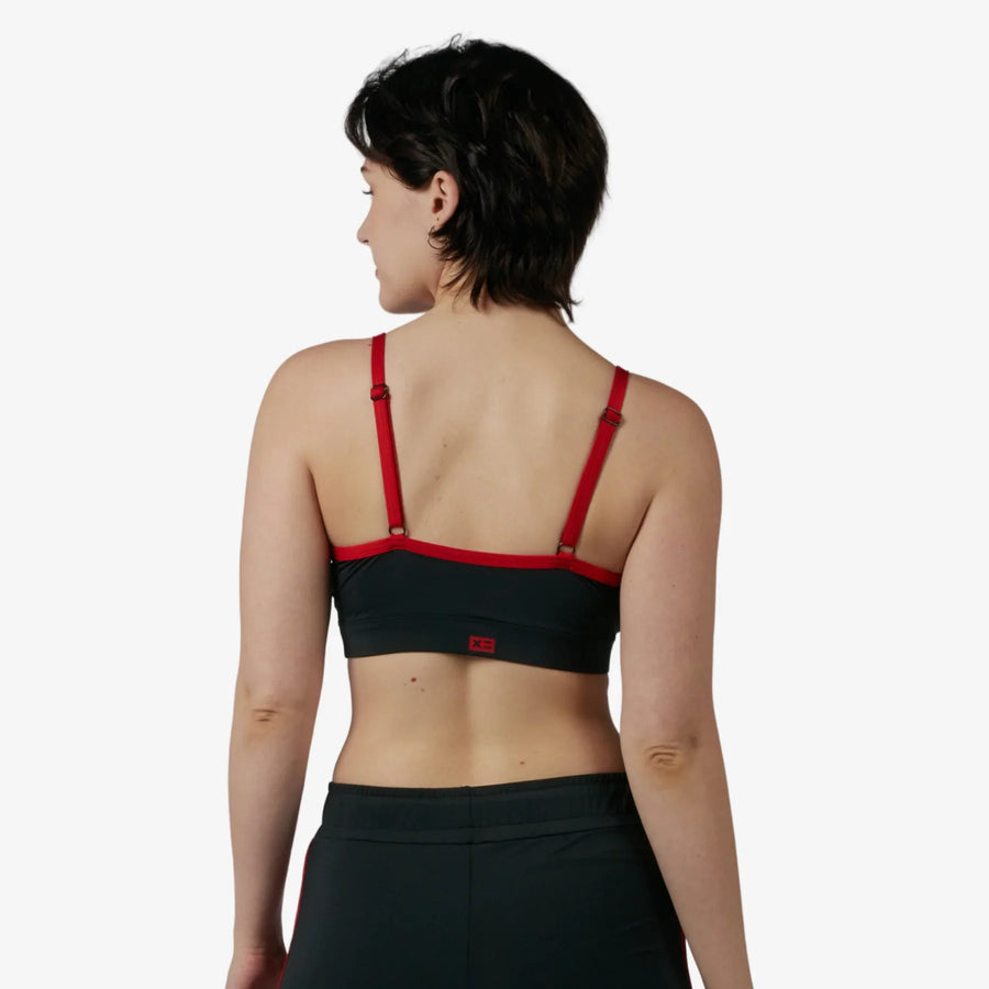 TomboyX Swim Wrap Top - inclusive underwear, product view