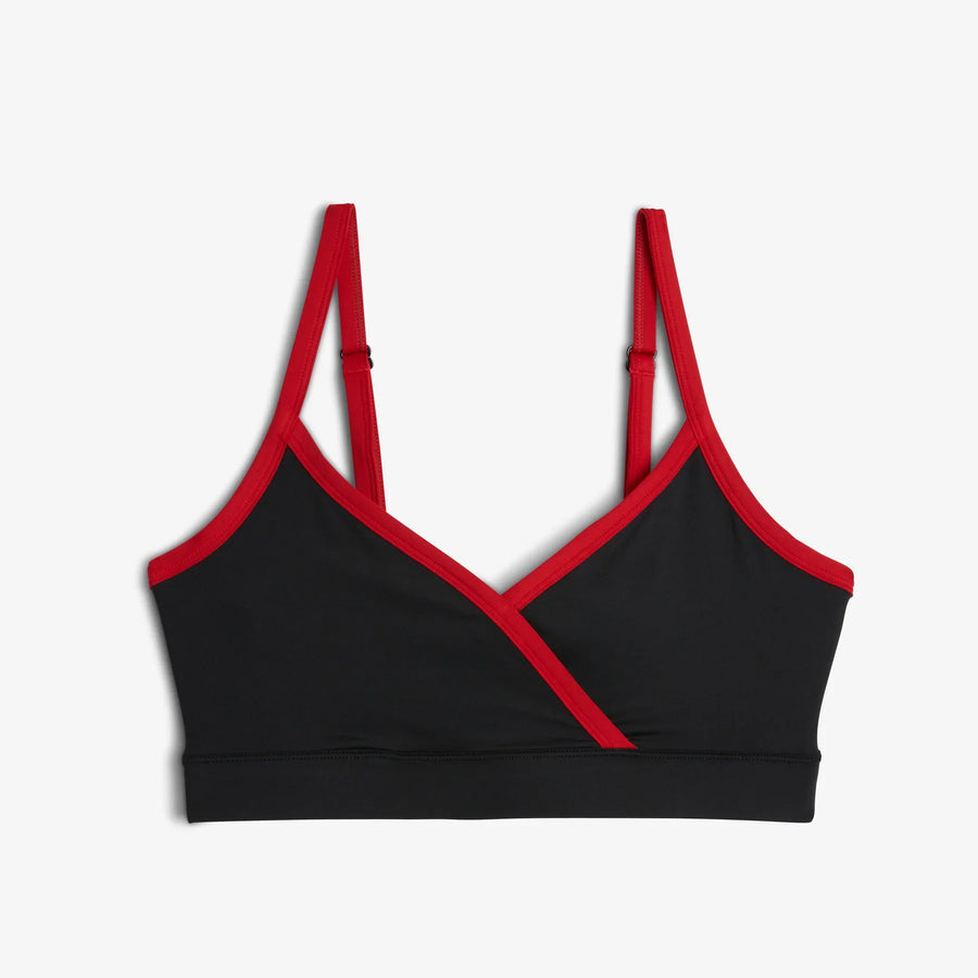 TomboyX Swim Wrap Top - inclusive underwear, product view