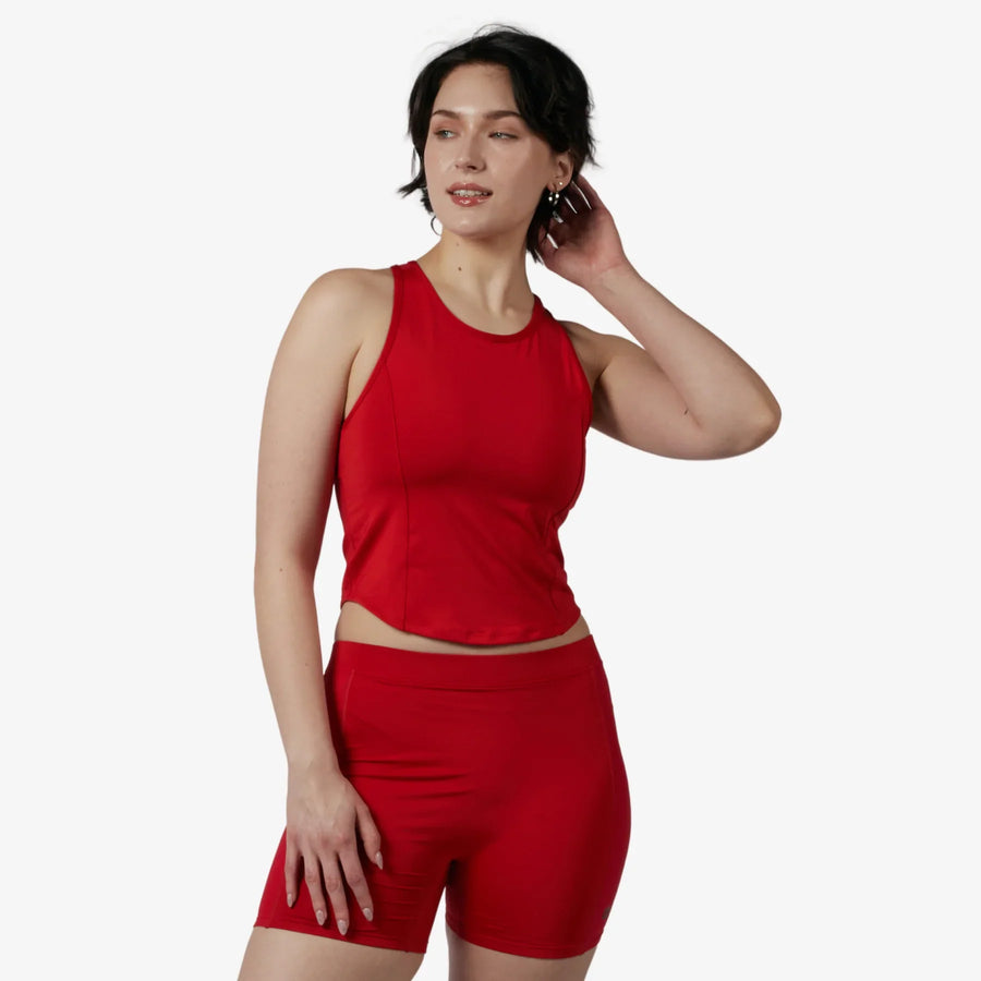TomboyX Swim High Neck Top - inclusive underwear, product view
