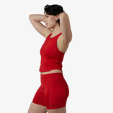 TomboyX Swim High Neck Top - inclusive underwear, product view