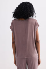 Relaxed Tee in Dusty Rose