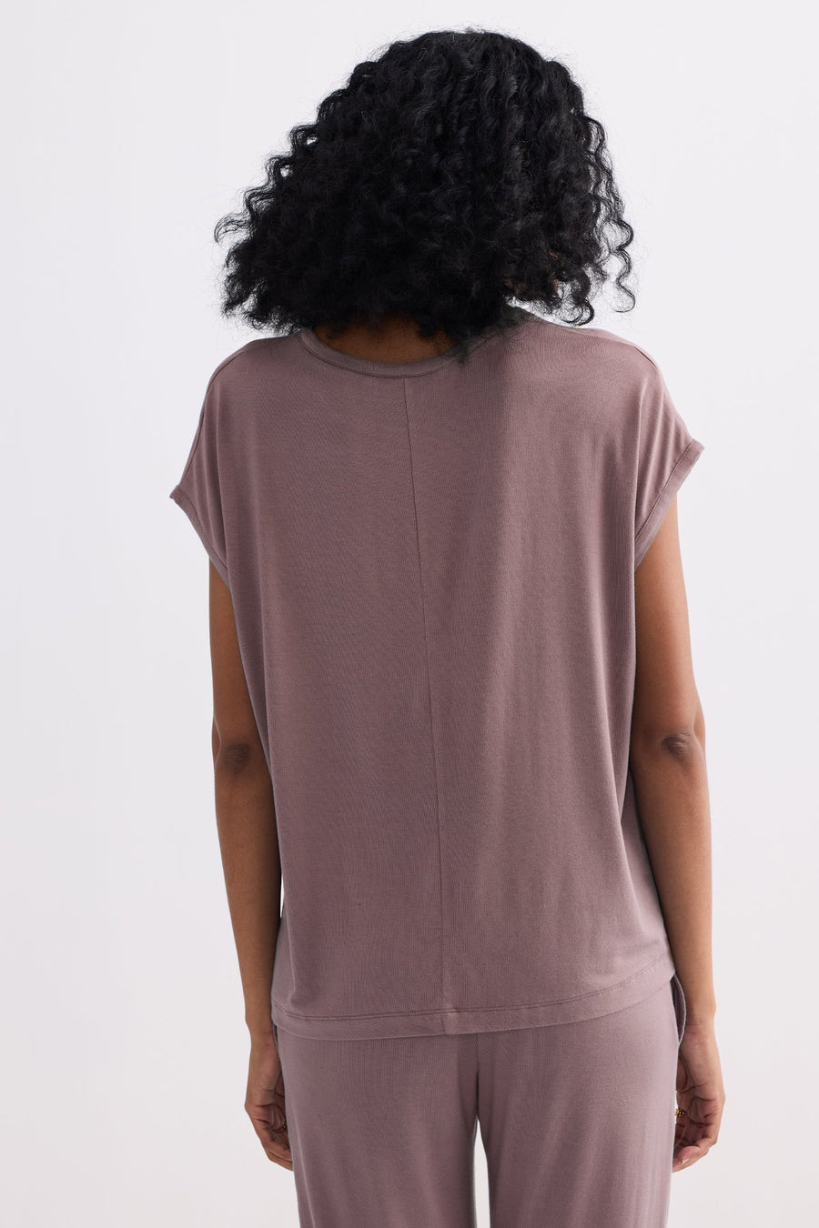 Relaxed Tee in Dusty Rose