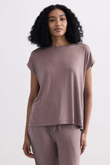Relaxed Tee in Dusty Rose