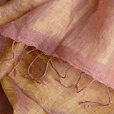 Fyoli Fyoli TANA Linen Shimmer Natural Dyed Scarf - women's artisan scarf