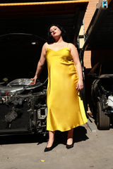 The Best Curve Bias Cut Bamboo Blend Slip Dress
