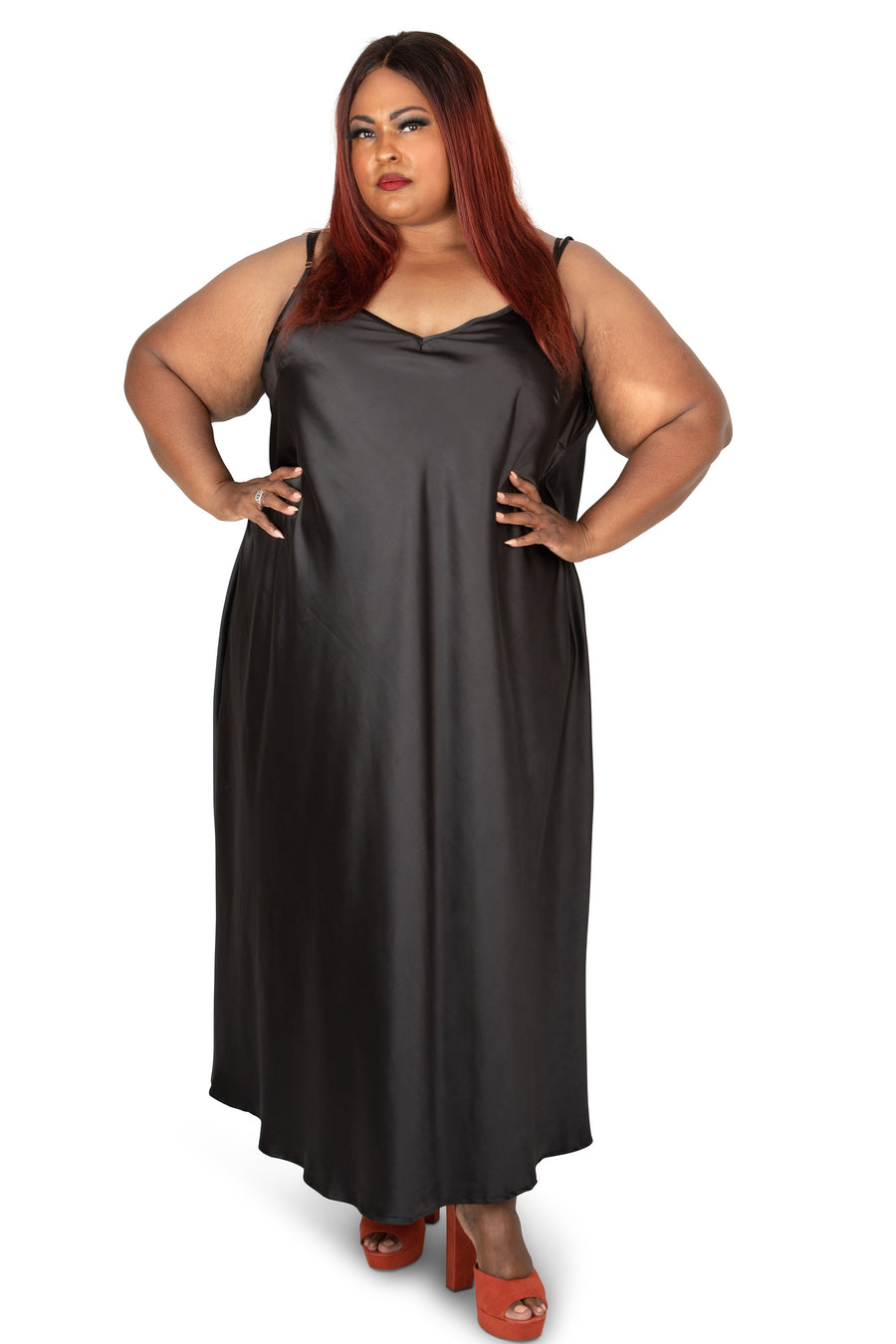 The Best Curve Bias Cut Bamboo Blend Slip Dress