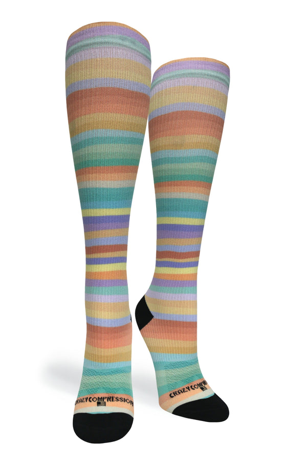 Crazy Compression Spring Stripes - (Standard & Extra Wide) - handcrafted accessory