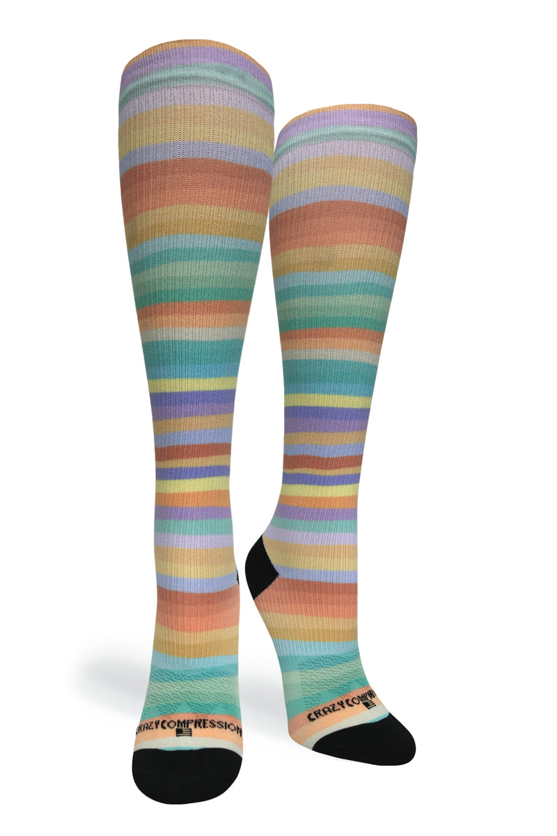 Crazy Compression Spring Stripes - (Standard & Extra Wide) - handcrafted accessory