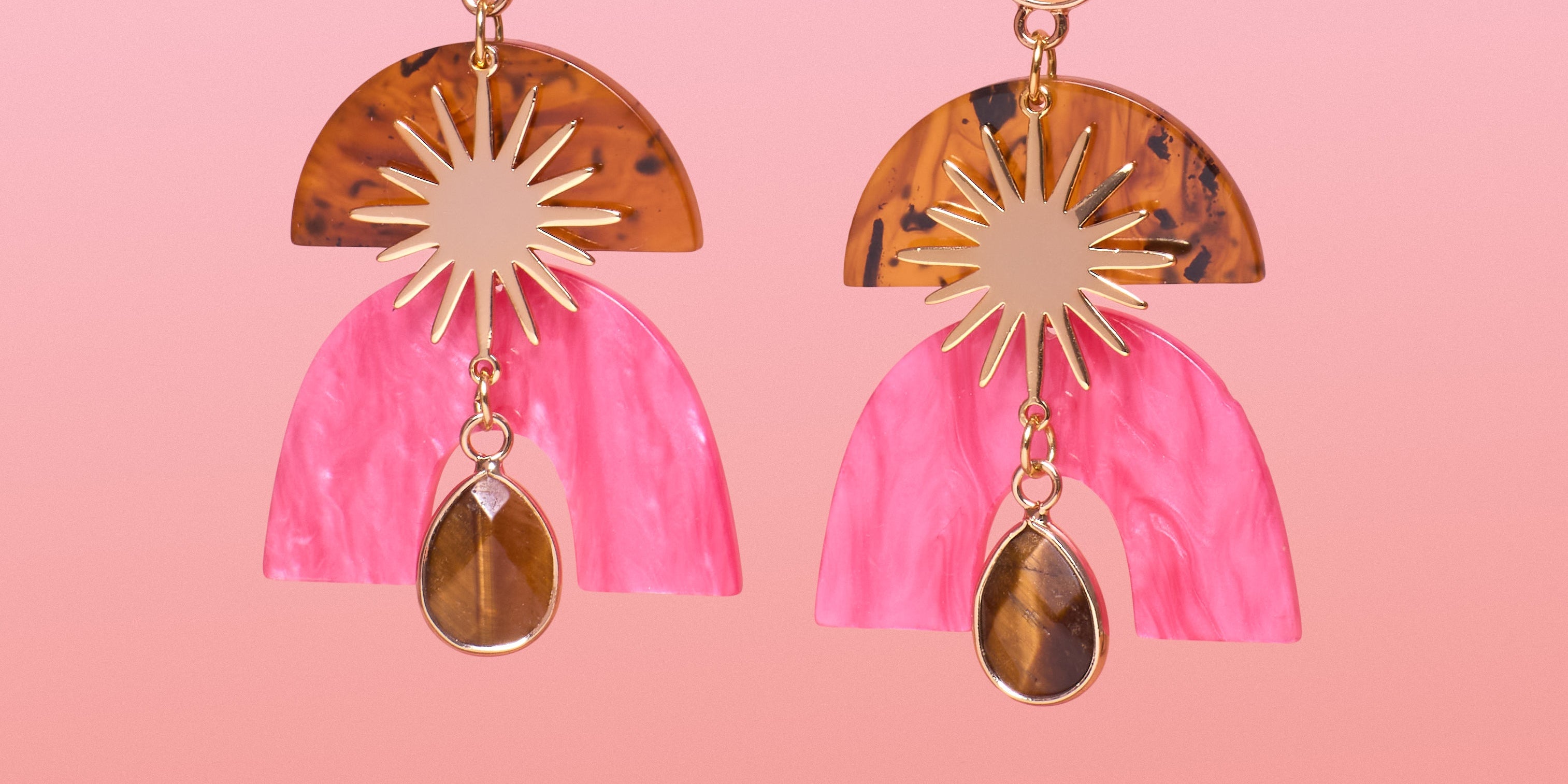 Tribeandtemple Pai Bronze Deco Dangles - dangle earrings