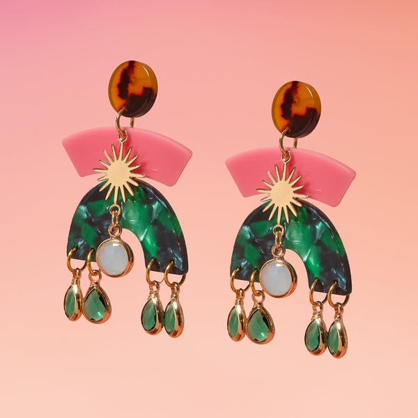 Tribeandtemple Freya Resin Earrings - handcrafted earrings