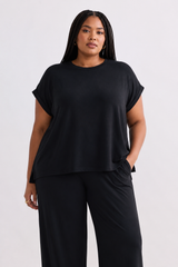 Wide Leg Pant in Black