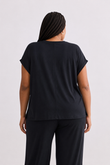 Wide Leg Pant in Black