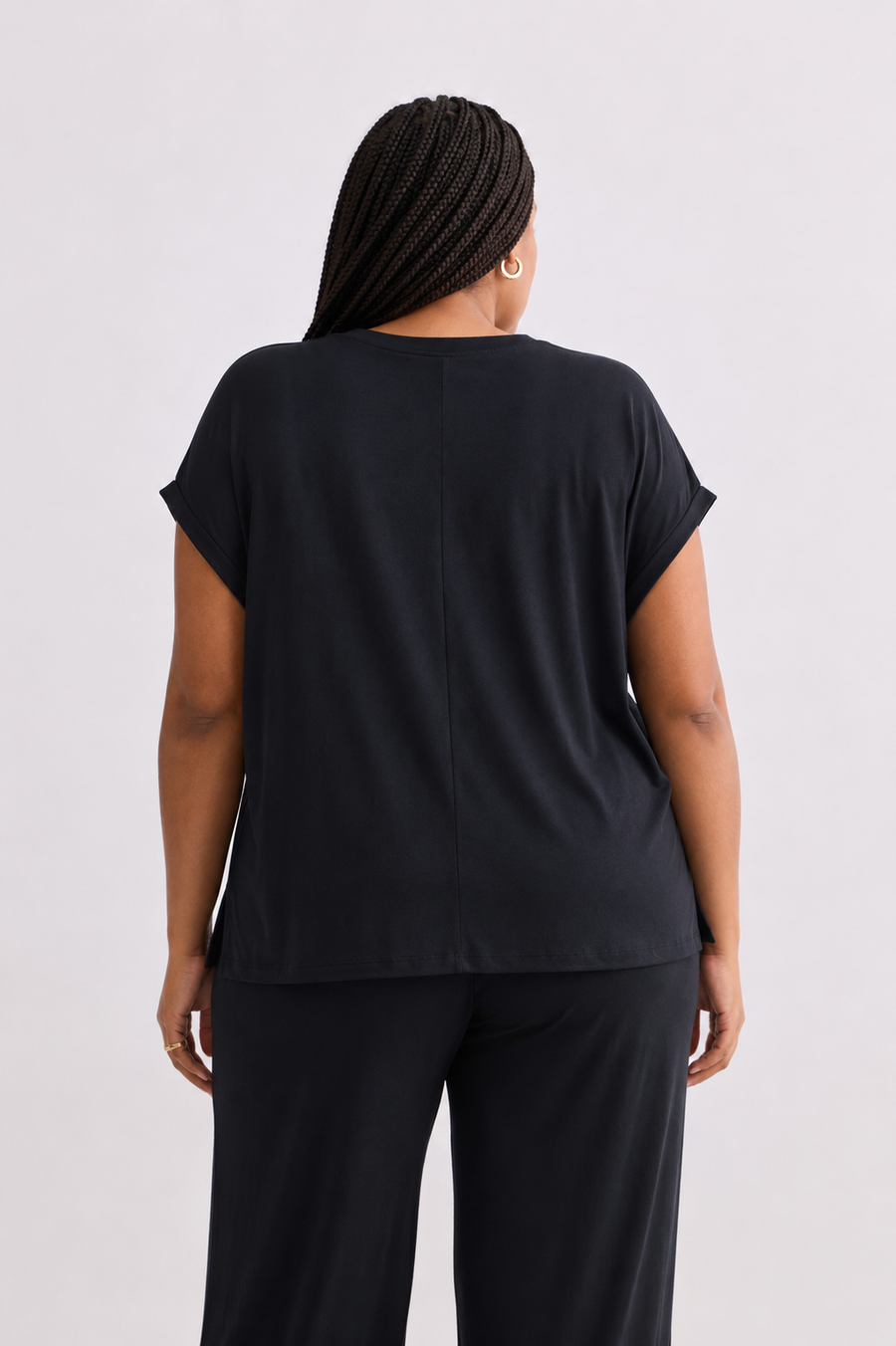 Wide Leg Pant in Black