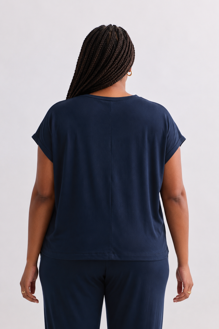 Relaxed Tee in Navy