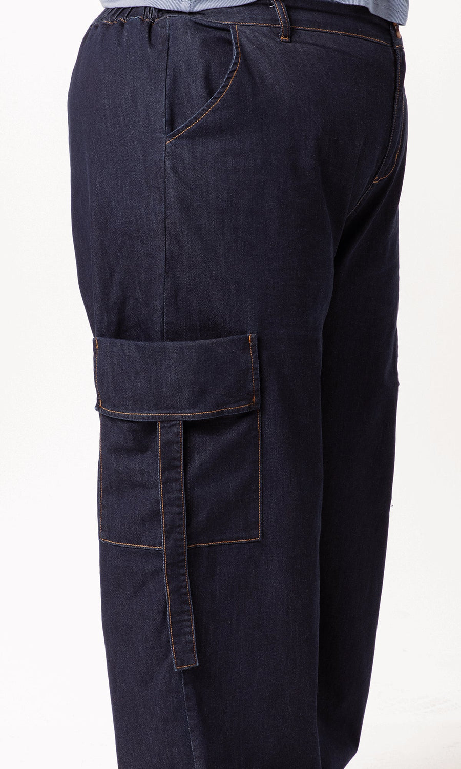 GIA/irl Denim Cargo Pant - plus size cargo pant, product view