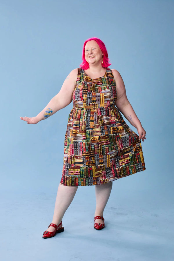 Don't Judge a Book by its Cover Fit & Flare Dress