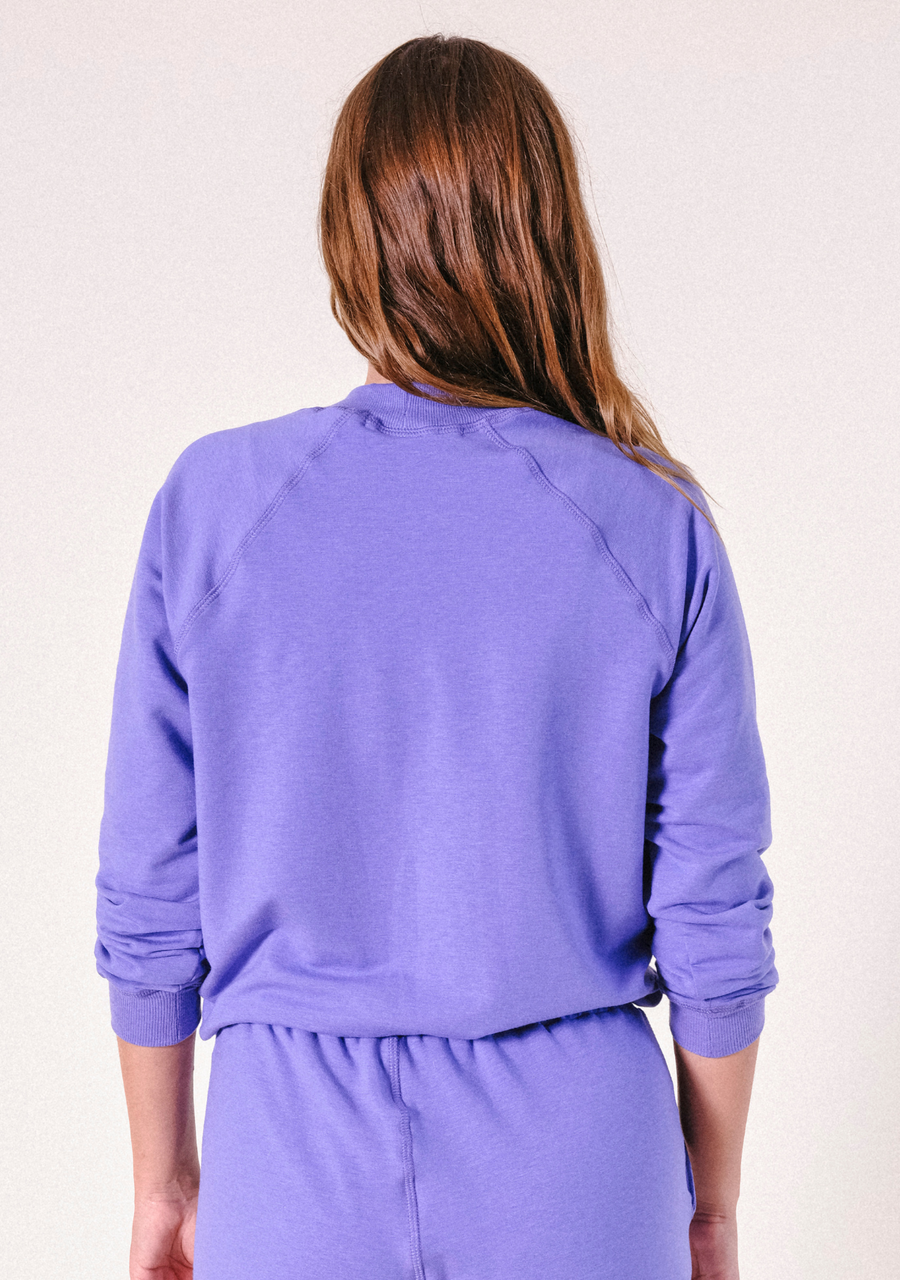 Poplinen Agnes Raglan Organic Cotton + Tencel™ Sweatshirt - Veri Peri - plus size garment, product view
