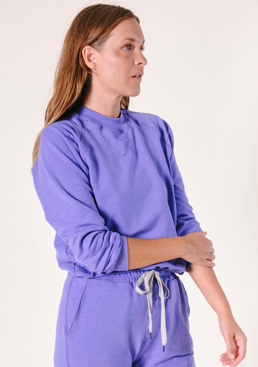 Poplinen Agnes Raglan Organic Cotton + Tencel™ Sweatshirt - Veri Peri - plus size garment, product view