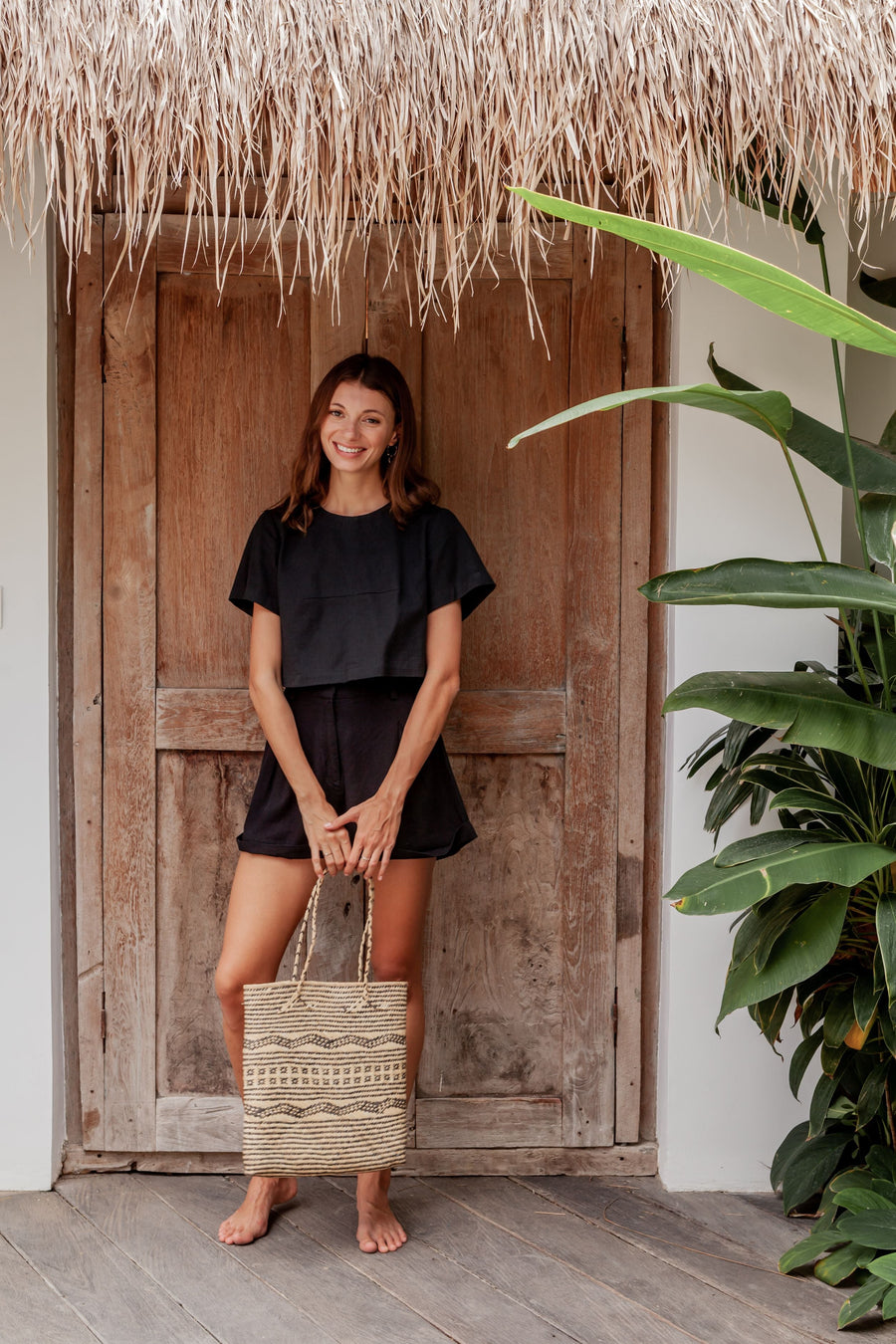 Village Thrive Bela Tote Bag - interior pocket detail