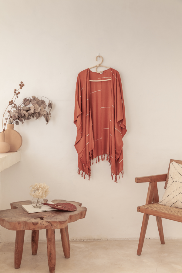 Village Thrive Lines Kimono - plus size garment, product view