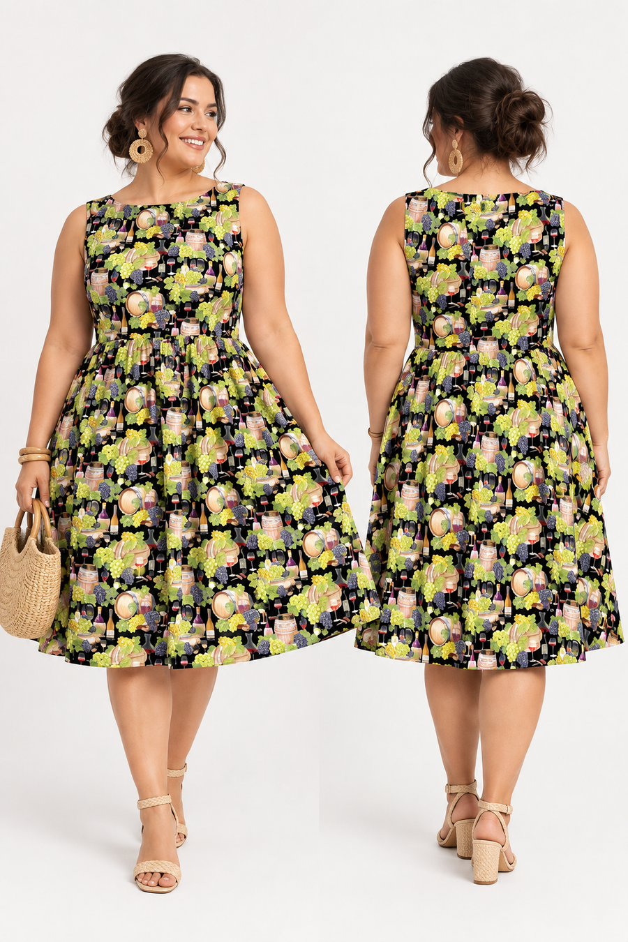 Wine Vintage Dress