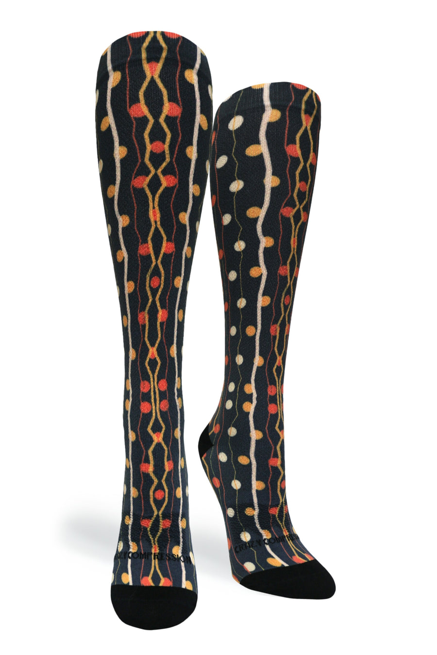 Crazy Compression Zigzag Dots - (Standard & Extra Wide) - handcrafted accessory
