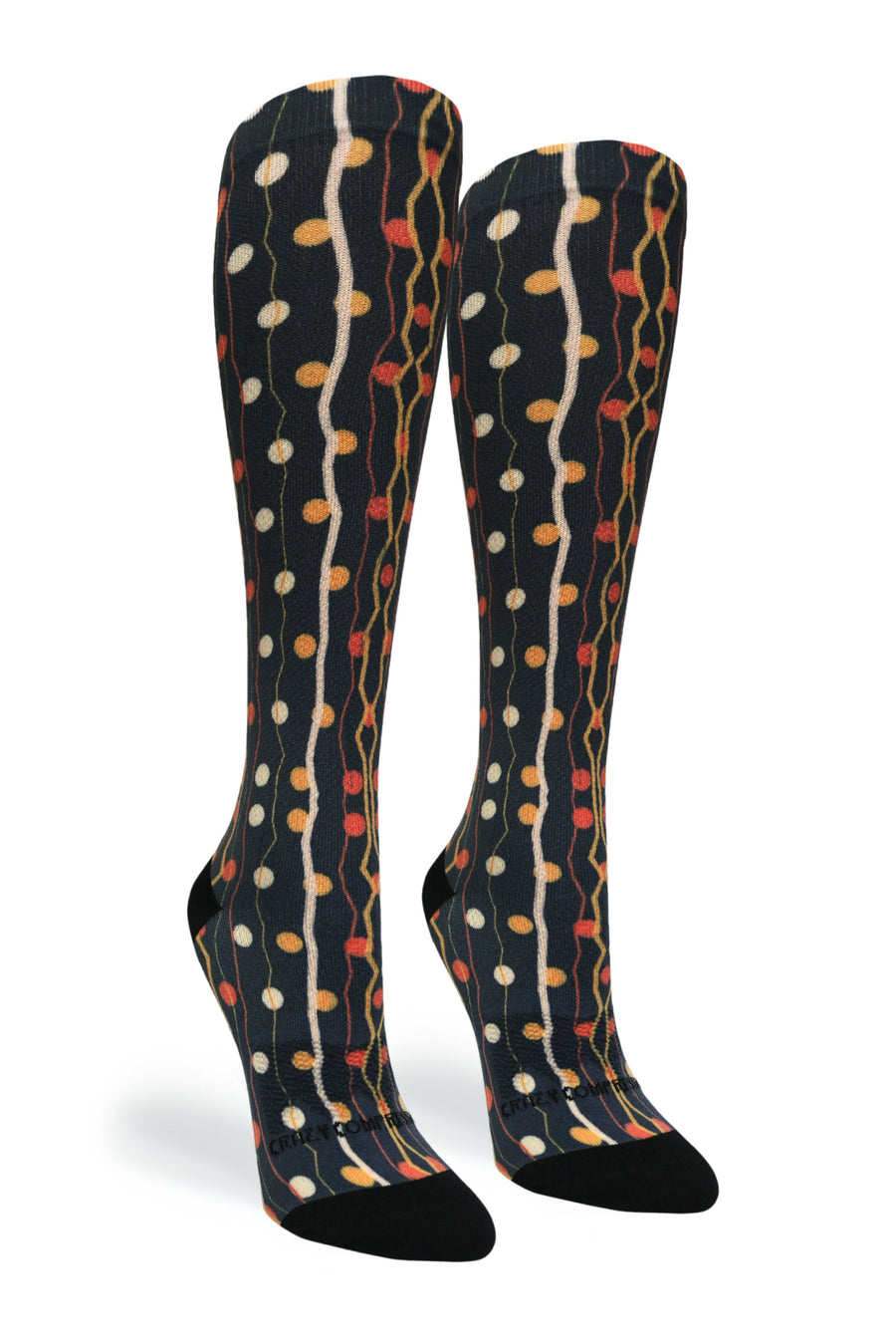 Crazy Compression Zigzag Dots - (Standard & Extra Wide) - handcrafted accessory
