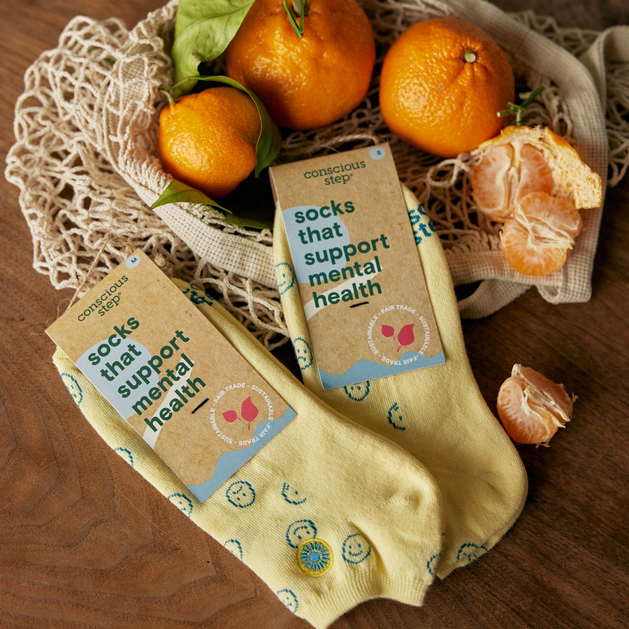 Conscious Step Socks that Support Mental Health - handcrafted socks