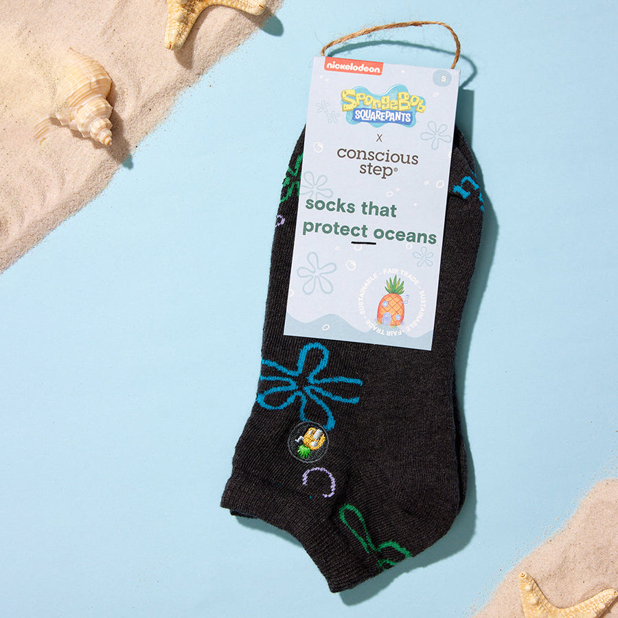 Conscious Step Spongebob Socks that Protect Oceans - handcrafted socks