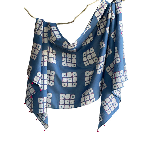 AURA Batik Handspun Handwoven Scarf