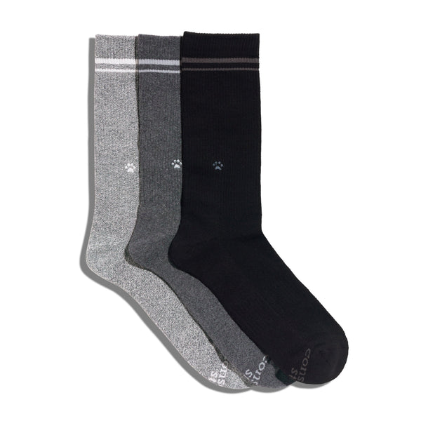 Conscious Step Comfort Crew Socks that Save Dogs - handcrafted socks