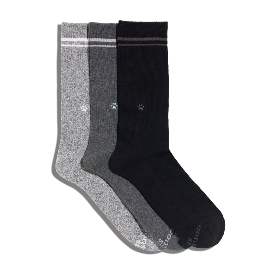 Conscious Step Comfort Crew Socks that Save Dogs - handcrafted socks