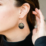 Sela Designs Black Oakleigh Earrings - handcrafted earrings
