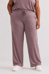 Wide Leg Pant in Dusty Rose