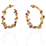 Fyoli Fyoli YUGEN Pod Hoop Earrings in Gold - women's artisan earrings