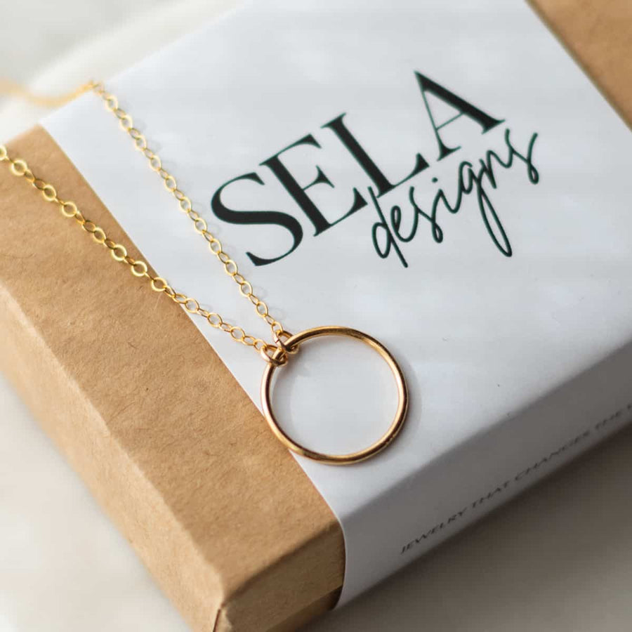 Sela Designs Essie Circle Necklace - handcrafted necklace