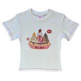 Fruit Face Fruit Boat baby tee with ice cream and fruit graphic