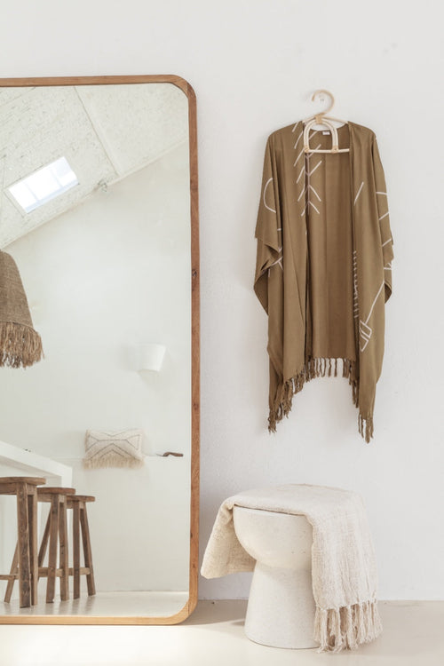 Village Thrive Abstract Kimono - plus size garment, product view