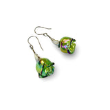GLIMMER Green Pod Dangle Earrings