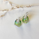 GLIMMER Green Pod Dangle Earrings