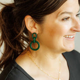 Sela Designs Green Hali Earrings - handcrafted earrings