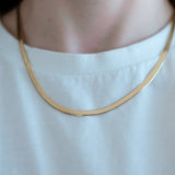 Sela Designs Kate Herringbone Chain Necklace - handcrafted necklace