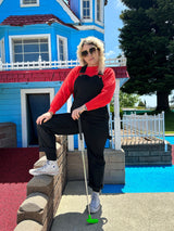 NOOWORKS Carpenter Overall Black - plus size garment, product view