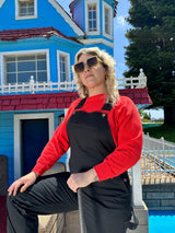 NOOWORKS Carpenter Overall Black - plus size garment, product view