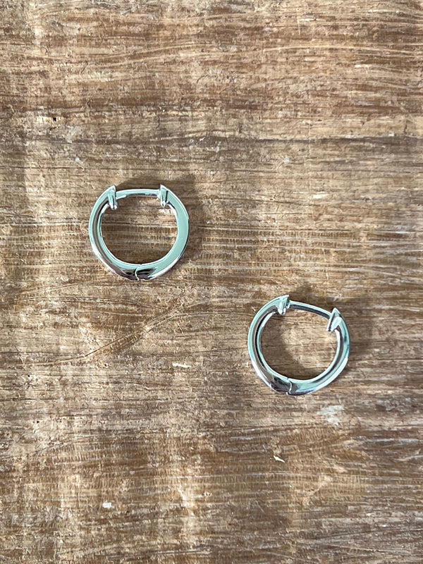 Chouette Designs Simple Huggie Hoops - handcrafted earrings
