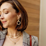 Sela Designs Ivory Hali Earrings - handcrafted earrings